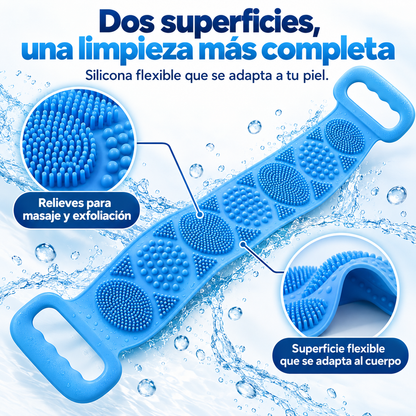 Cepillo de silicona para la espalda